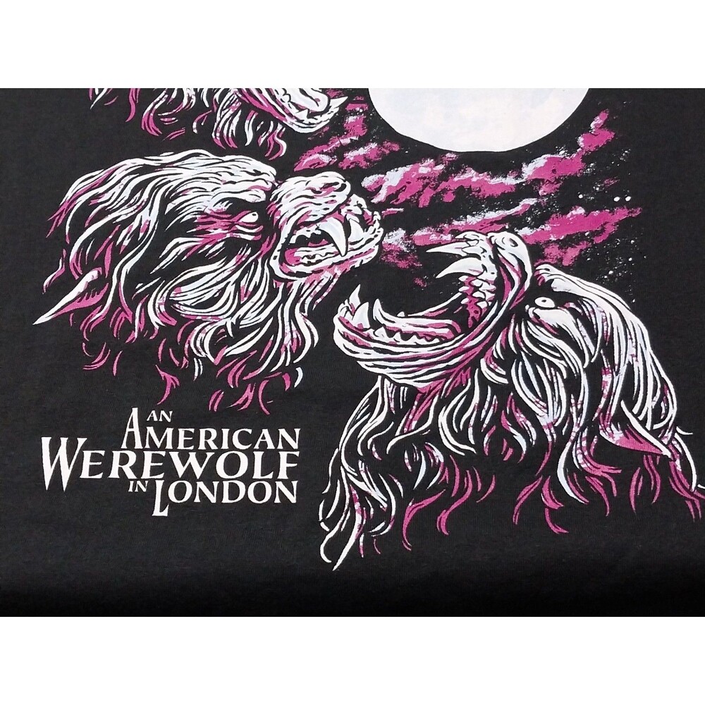 An American Werewolf In London Men 2XL  Short Sleeve T Shirt NWOT Unisex Dad Tee - Picture 5 of 11